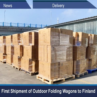 Prima spedizione di carri pieghevoli per esterni in Finlandia