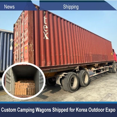 Carri da campeggio personalizzati spediti per la Corea Outdoor Expo