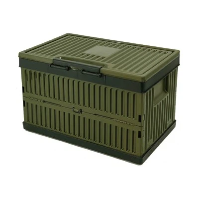 Contenitori portaoggetti impilabili in scatola di plastica da 35 l/60 l con coperchi