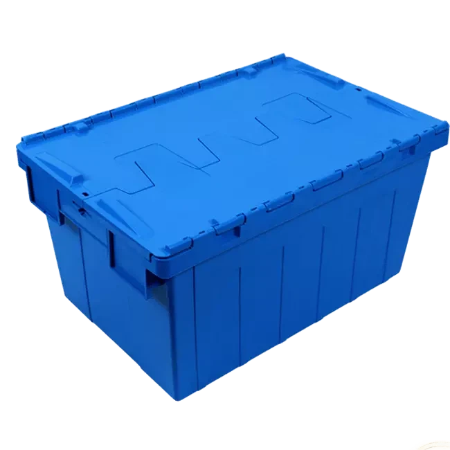 Cassa di stoccaggio in plastica logistica pesante con coperchio
